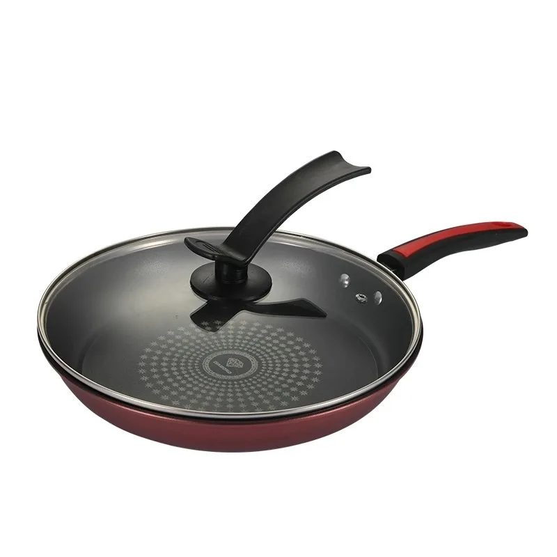 German Crystal Diamond Non-Stick Frying Pan, Maifan Stone Non-Stick Pan for Home Use, Pancake Pan, Suitable for Induction Cooker