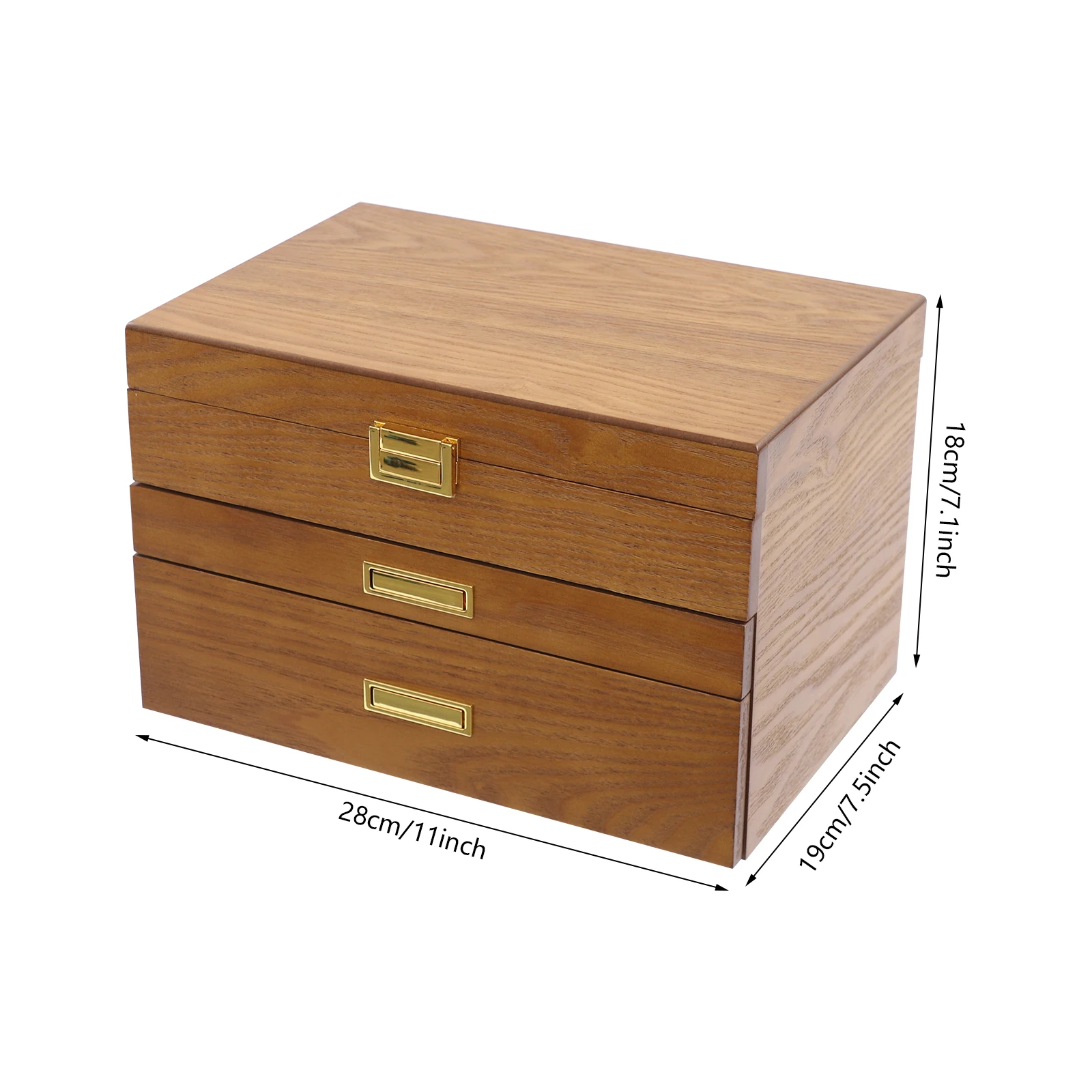

3-Layer Jewelry Box for Women, Jewelry Organizer with Drawers, Jewelry Organizers and Storage for Necklaces, Rings, Earrings