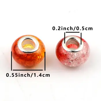 925純銀吊墜,造型包括薯條、披薩、葡萄酒瓶、軟糖和珠子,適合搭配手鍊、首飾,也可作為女士DIY項鍊禮物。 10 最佳銷售 歐洲珠子 - №7