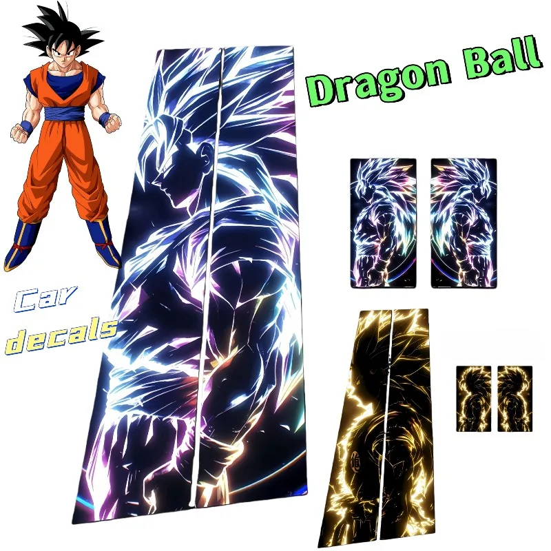 

Dragon Ball автомобильная декоративная наклейка на стойку B, милая и стильная защитная пленка на окно автомобиля с изображением автомобиля, подарок для друзей