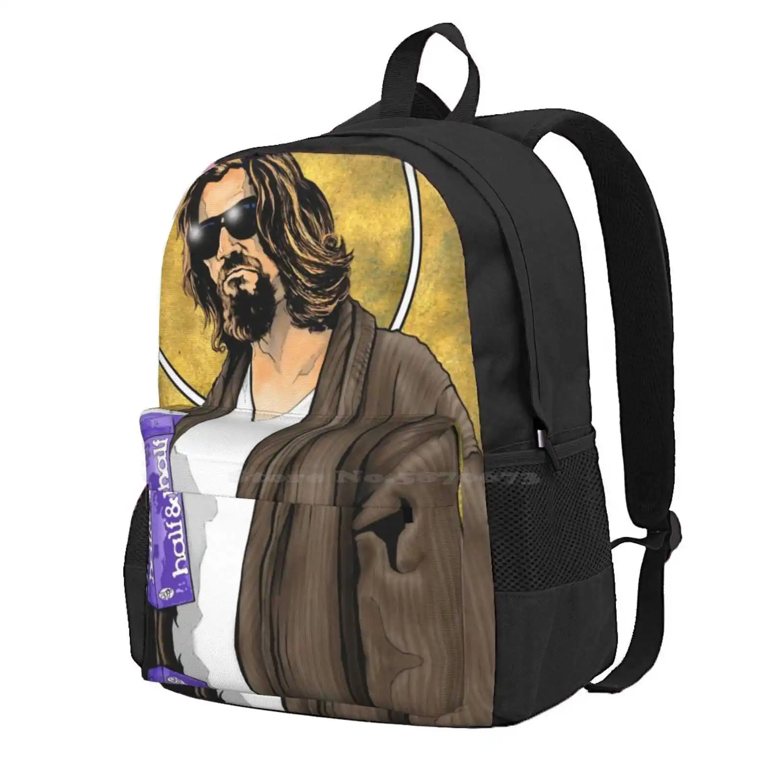 The Dude Big Lebowski Poster Hot Sale Schoolbag Backpack Fashion Bags The Dude Big Lebowski Jeff Bridges Coen Brothers Movies