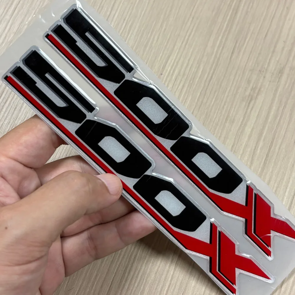 X 2PCS 500X 18x2.4CM Decorative Label Motorcycle Modification Accessories Reflective For CB500X Letter Waterproof Decal
