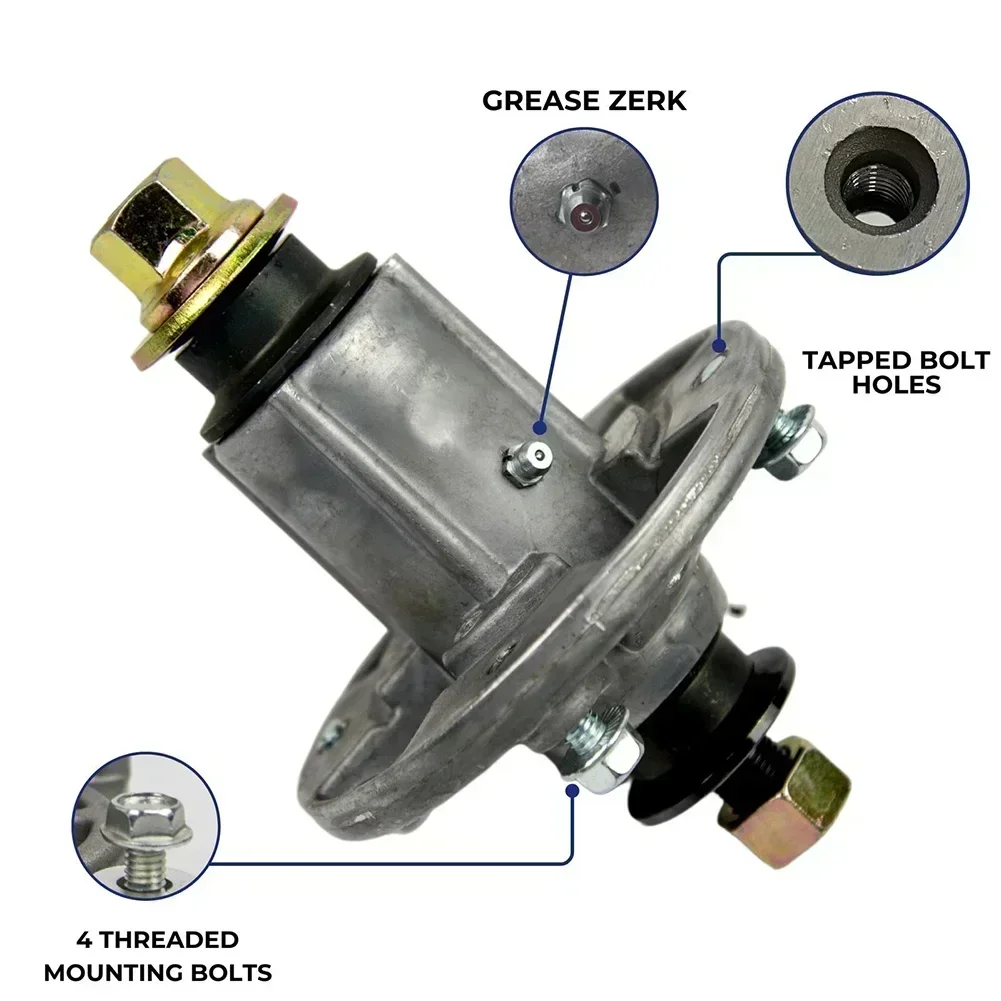 Lawn Mower Spindle With Galvanized Bolts 5 Inch For Johns Deeres D100-D160 LA100-LA165 X110 X120 GY20454 GY20867 GY20962 GY21098