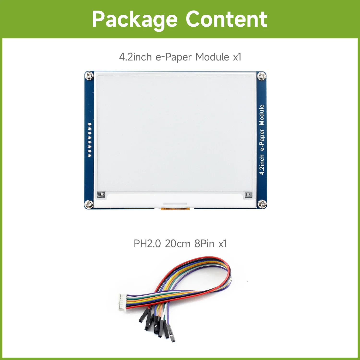 Picture 6: Waveshare 4.2inch E-Ink display black/white e-Paper Partial Refresh Support, Low Power, Wide Viewing Angle, for Raspberry Pi