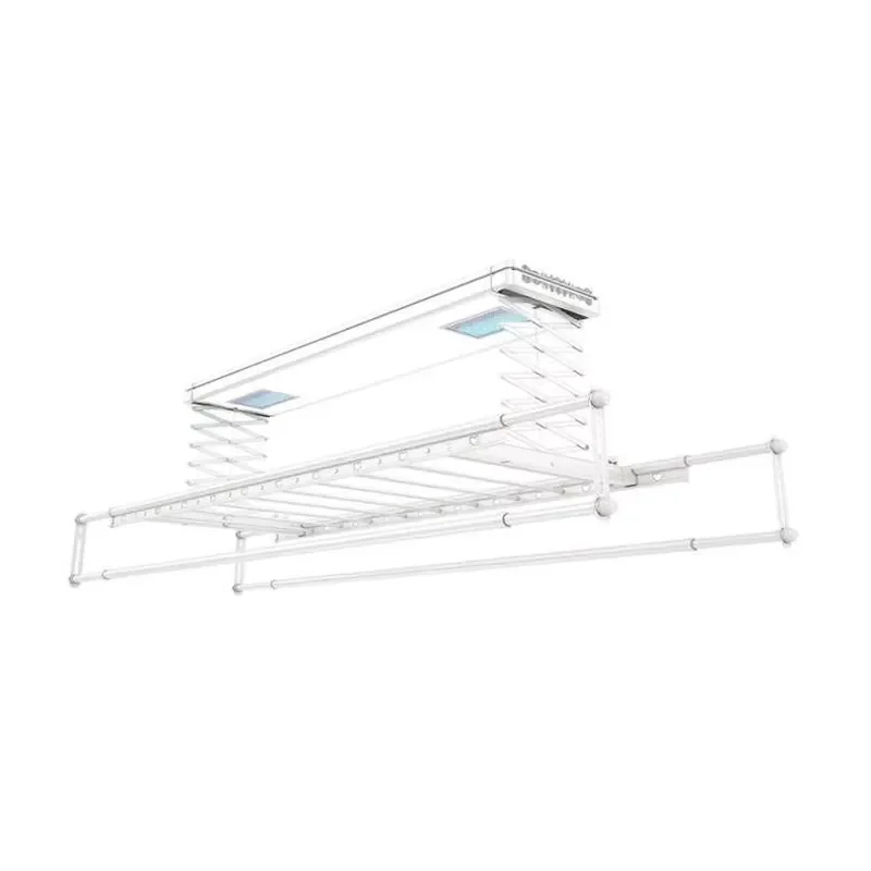 2022 Smart Folding Balcony Automatic Laundry Dryer Rack Retractable Clothes Hangers Machine Foldable Cloth Dryer