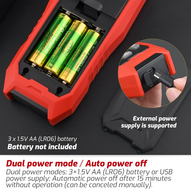 BBK612 Dual Channel Mini LCD Industrial Thermometer Customizable ODM Type K Thermocouple Probe ABS Material Mini Backlight