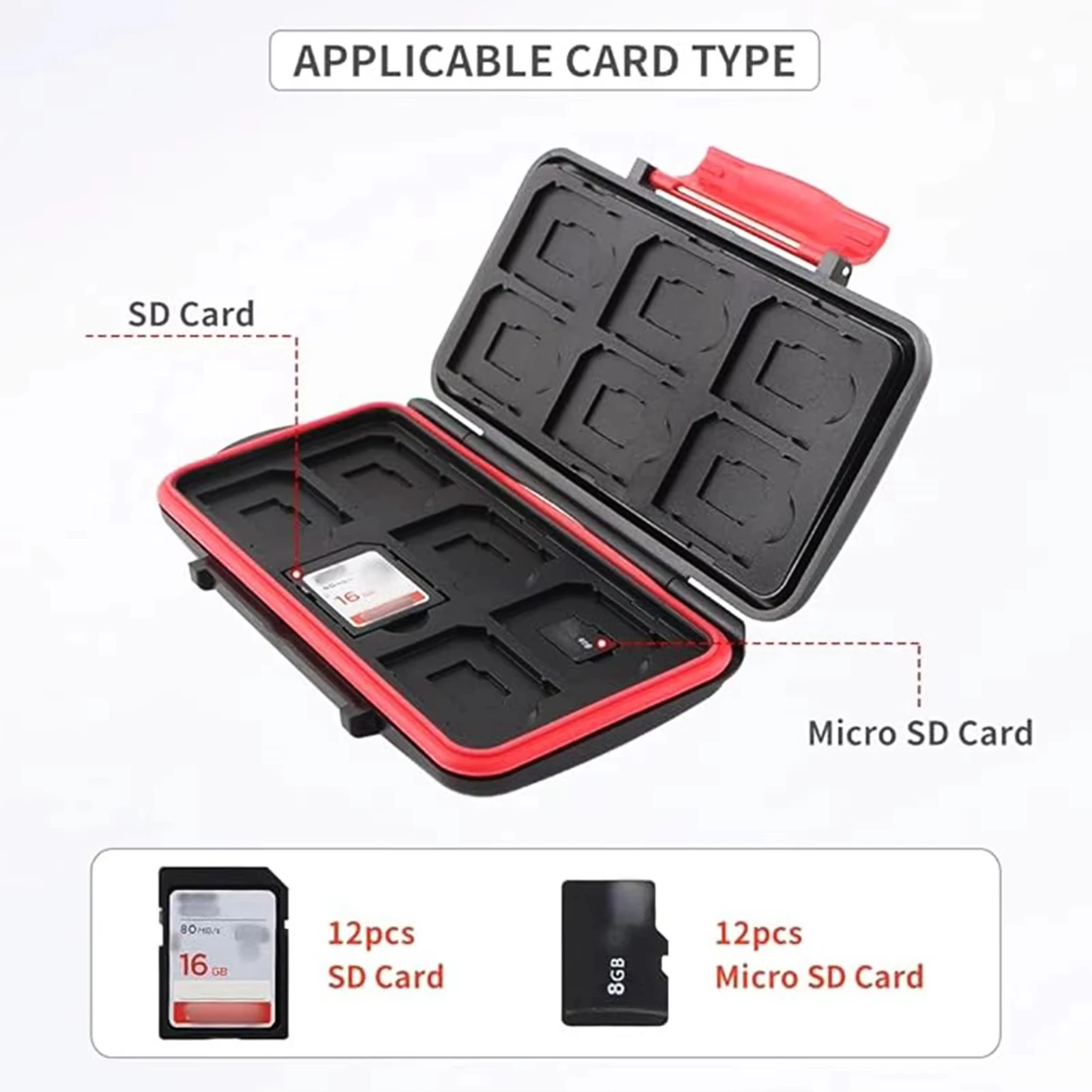 TPC Memory Card Case Water Resistant Holder Supper Tough SD Card Holder Micro sd Case Cards Box Wallet For ds Games SD/TF