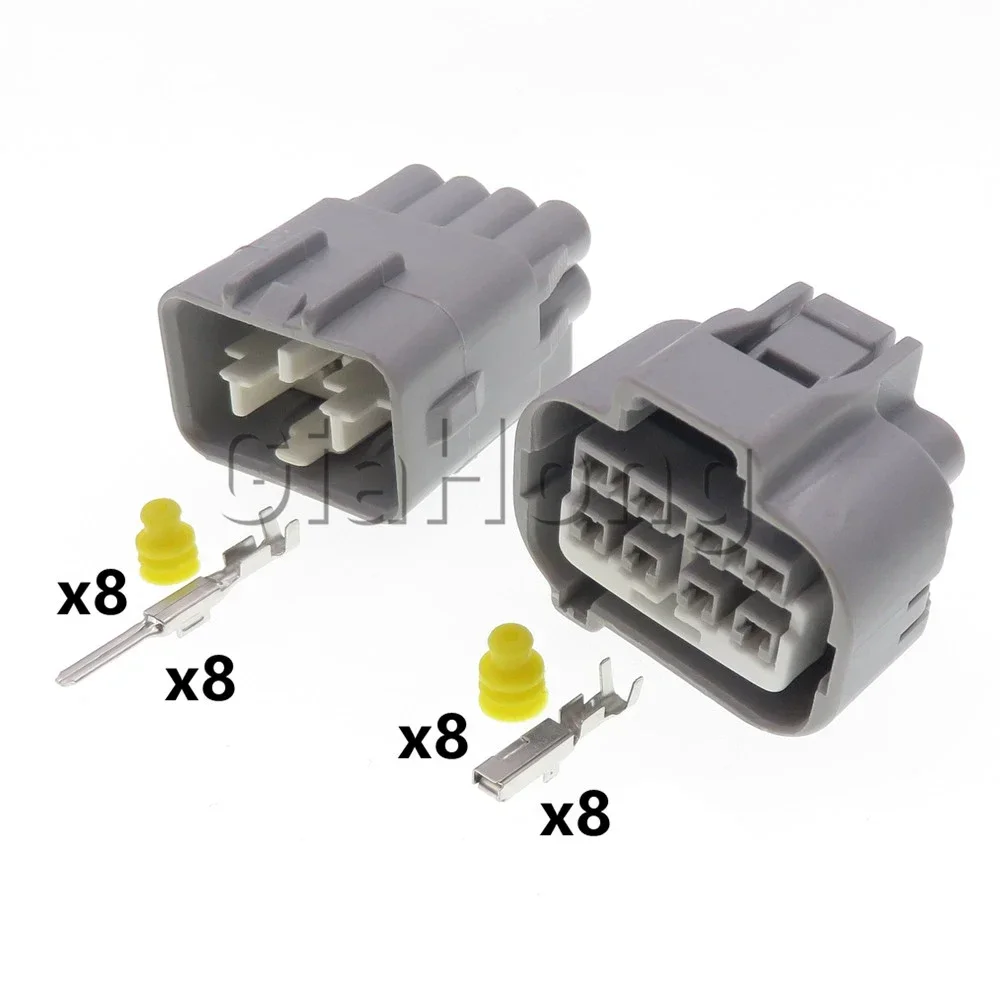 1 Set 8 Ways 90980-10897 90980-10896 MG651308-5 MG641319 7282-7080-40 7283-7080-40 AC Assembly Car Headlight Wire Plug For Honda
