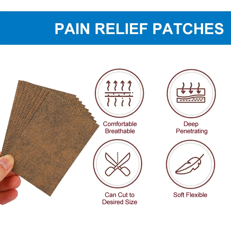 24pcs Yunnan Baiyao Knee Pain Patch Herbal Medicine Joint Arthritis Rheumatoid Body Stickers Swelling Bruise Sprain Care Plaster