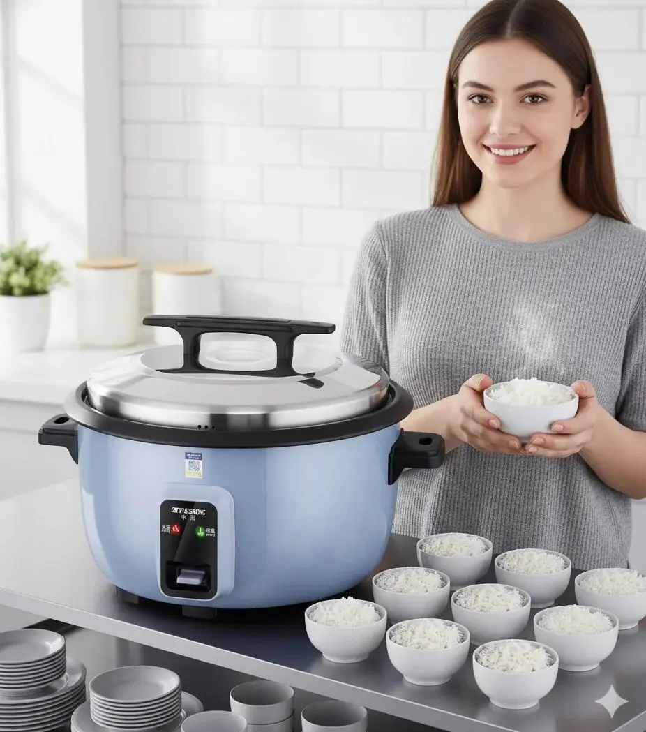 10L Commercial Electric Rice Cooker with Non-Stick Inner Pot Large Capacity for Canteens And Restaurants