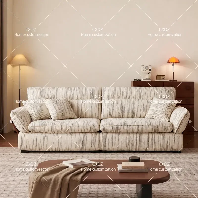Fully Disassemblable and Washable Fabric Sofa 2026 New Medieval Style Cat Scratch Resistant Cloth Couch for Living Room