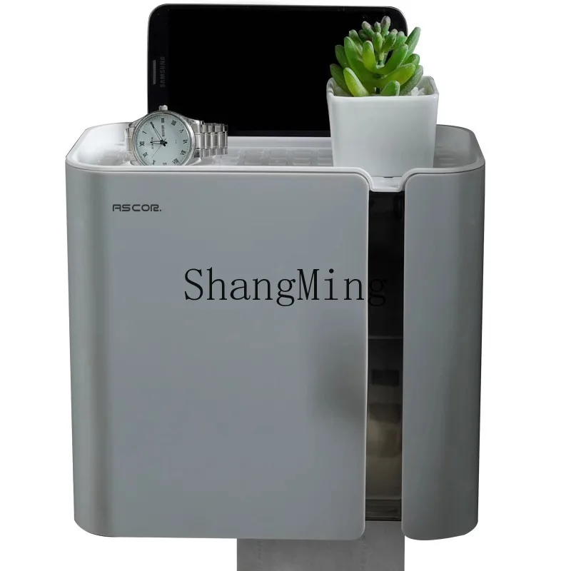 PYH toilet tissue box toilet toilet paper drawing roll  paper household wall hanging non-punching waterproof shelf