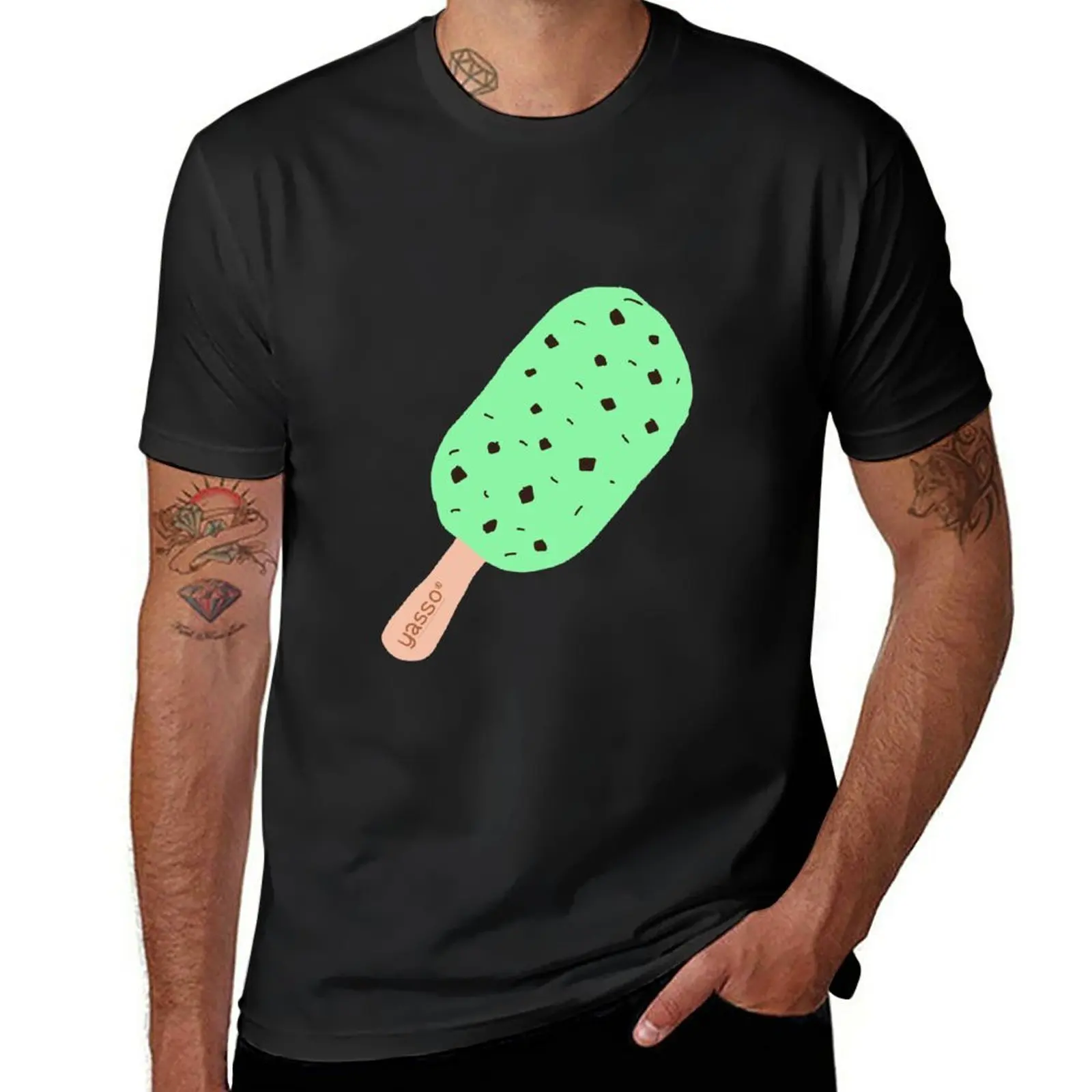 New Yasso Mint Chocolate Chip Greek Frozen yogurt bar T-Shirt sublime t shirt custom t shirt plain white t shirts men