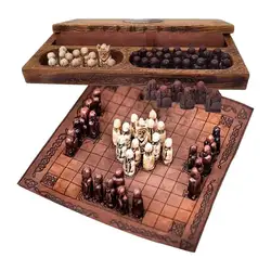 Chess Boards For Adults Tabletop Chess Board War Game Board Game Asymmetric Viking Chess Strategy Games Chess Gifts Party