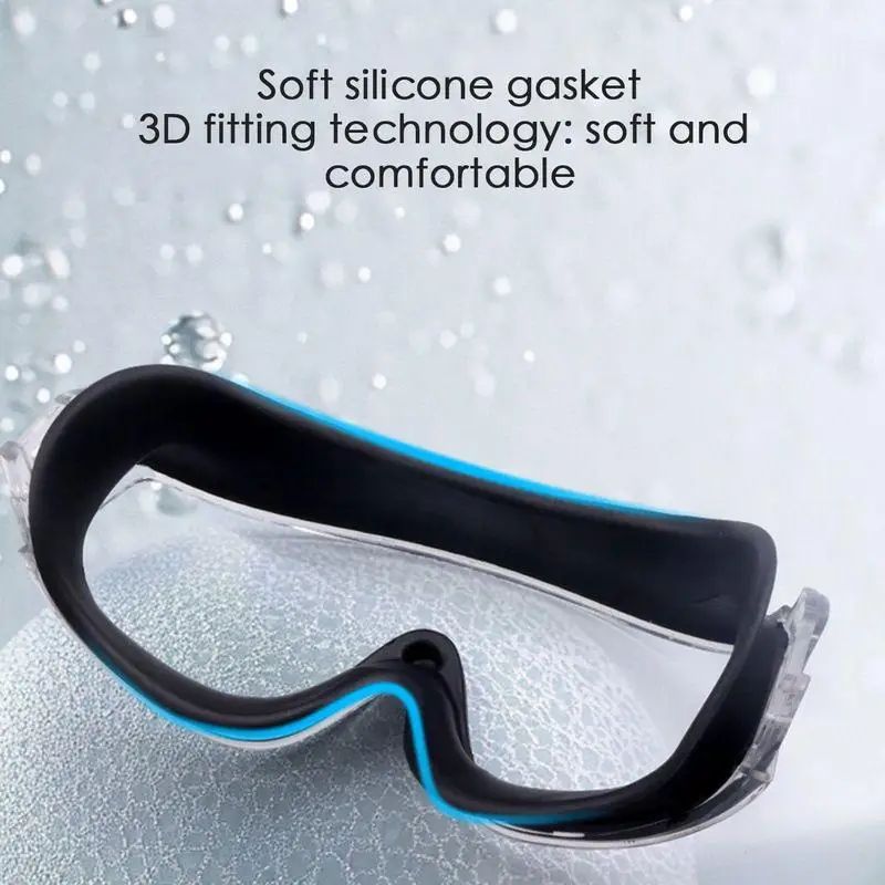 Swim Goggles With Earplugs Anti Fog Diving Goggles With Silicone Earplugs Water Sports Eyewear For Adults And Children view 4