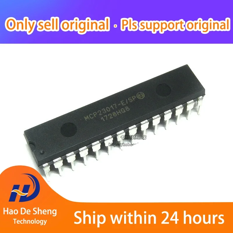 10PCS/LOT MCP23017-E/SP MCP23017 DIP-28 New Original In Stock