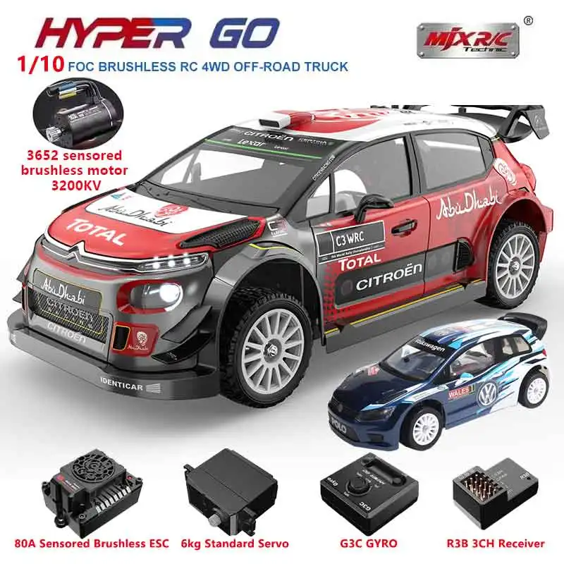 

Радиоуправляемая машинка Hyper Go MJX 10303 10304 1/10 4WD, профессиональная внедорожная гоночная модель 4x4, скорость 70 км/ч, сенсорный бесщеточный двигатель 3652, пульт 2.4G