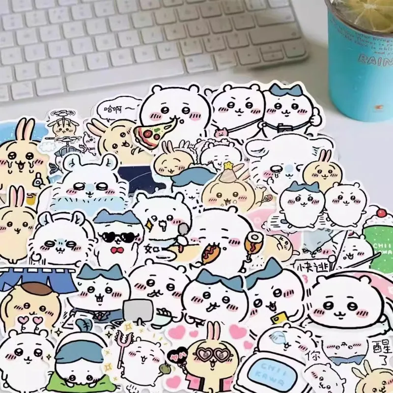 

160 Cartoon Chiikawa Stickers, Cute Planner Decoration, Waterproof Figurine Model Stickers Back To School Anime Toys