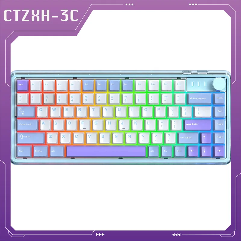 

84-key R81 Rgb Wired Wireless Bluetooth Tri-mode Mechanical Keyboard Game Esports Office Customized Hot Swap Gaming Keybaord