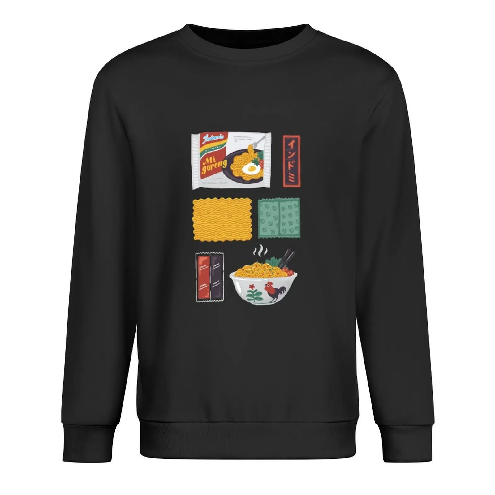 Indomie - Mie Goreng Premium Print Pullover ropa de diseñador para hombre conjunto de sudadera para hombre ropa masculina sudadera de anime