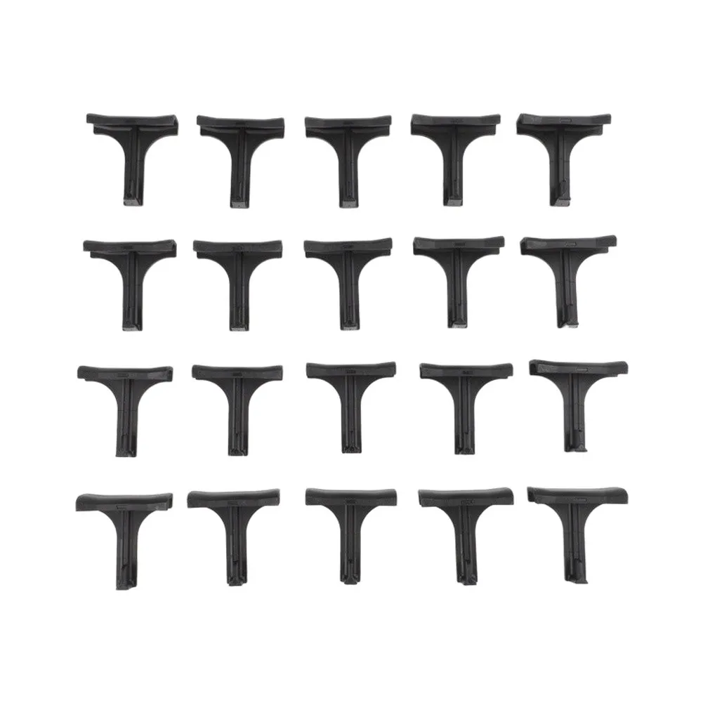 20 Pieces Solar Panel Water Drain Clips Advanced Plastic Clips for PV Module Cleaning and Mud Strip Prevention