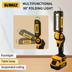 Dewalt luce pieghevole a 90 gradi portatile Super luminoso ricaricabile luce da lavoro per esterni luce di emergenza torcia da campeggio