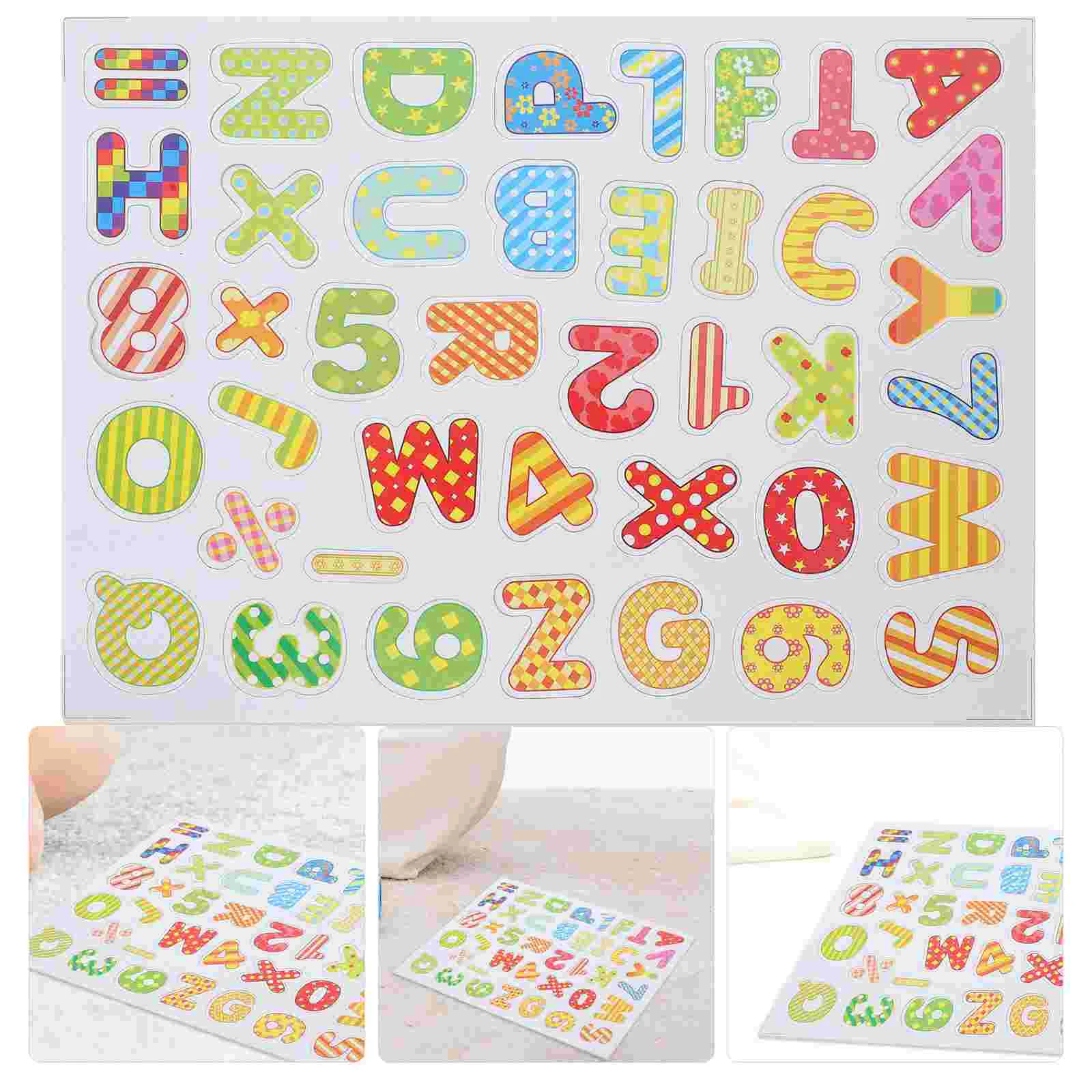 Alphanumeric Stickers Kid Toys Kids Magnets Abc for Fridge Letters Magnetic Preschoolers Wood Alphabet