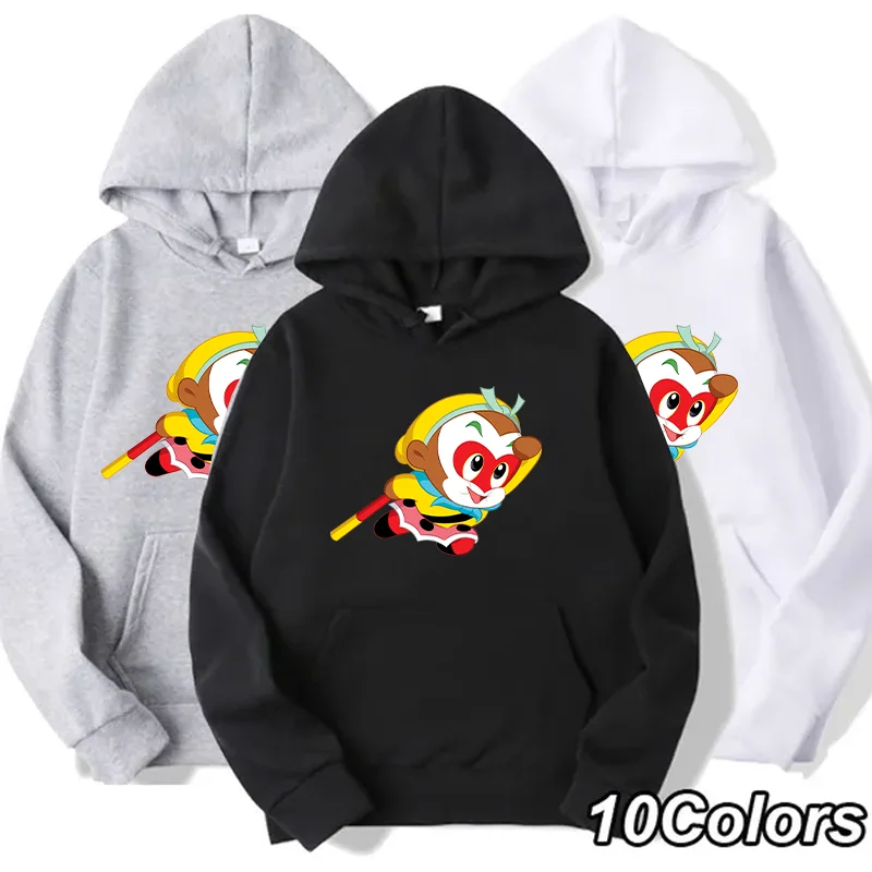 

Women's and Men's Hooded Sweater Fashion Cute Monkey Printed New Hooded Sweatshirt Multiple Colors Personality Hoodies