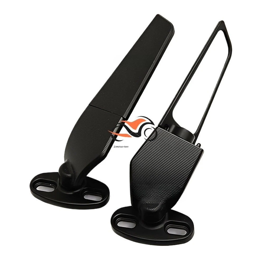 

Modified Motorcycle Mirrors For Kawasaki Ninja 250 300 400 650 R25 R3 Adjustable Rotating Rearview Wind Swivel Wing Side Mirror