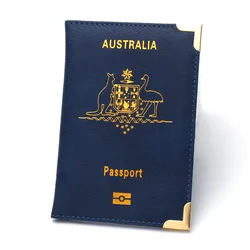 Australia Passport Cover Waterproof Travel & Business Credit ID Card Protector Holder Case Organizer Wallet for Australian