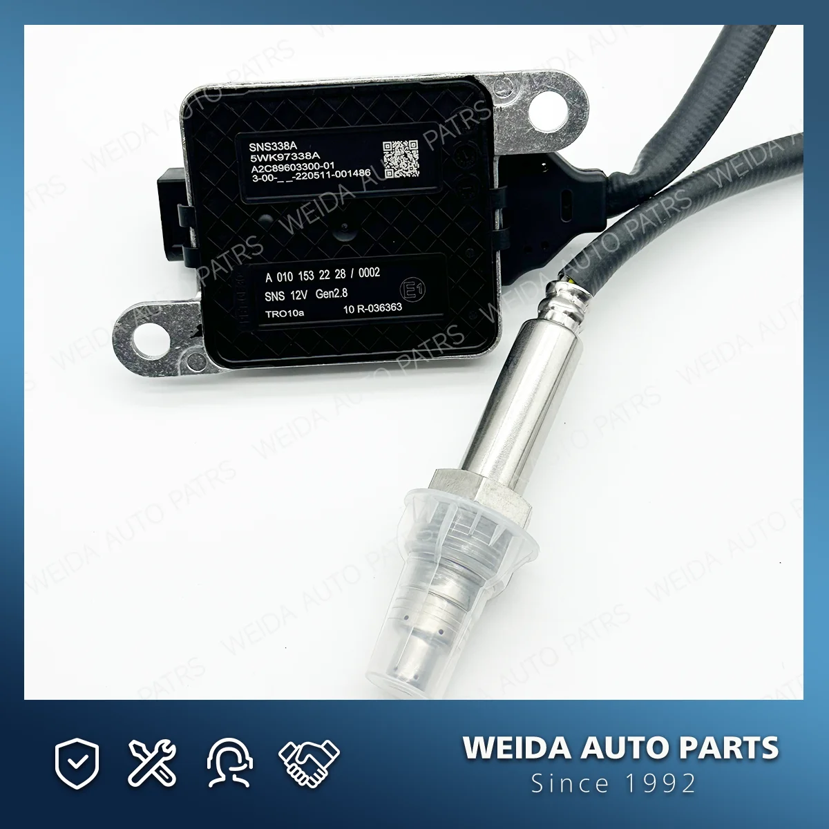 A0101532228 NOx Sensor for Mercedes Benz Detroit DD13 DD15/16 Freightliner Cascadia Nitrogen Oxygen Sensor