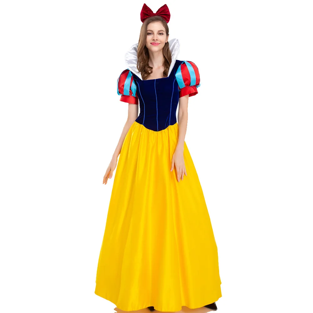 

Halloween Snow White Stage Performance Cosplay Costume Game Uniform Adult Snow White Dress