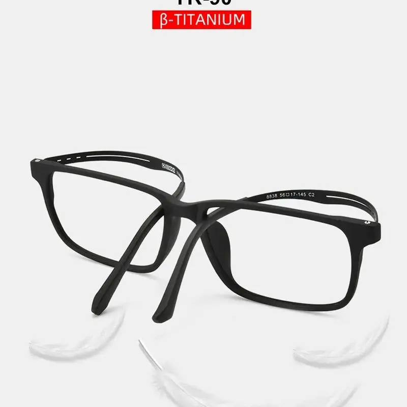 2026 Reine Titan-Lesebrille für Herren und Damen, TR90 Anti-Blaulicht-Vollrand-Computerbrille, Dioptrien +1.0 +4.0 – Detail 6