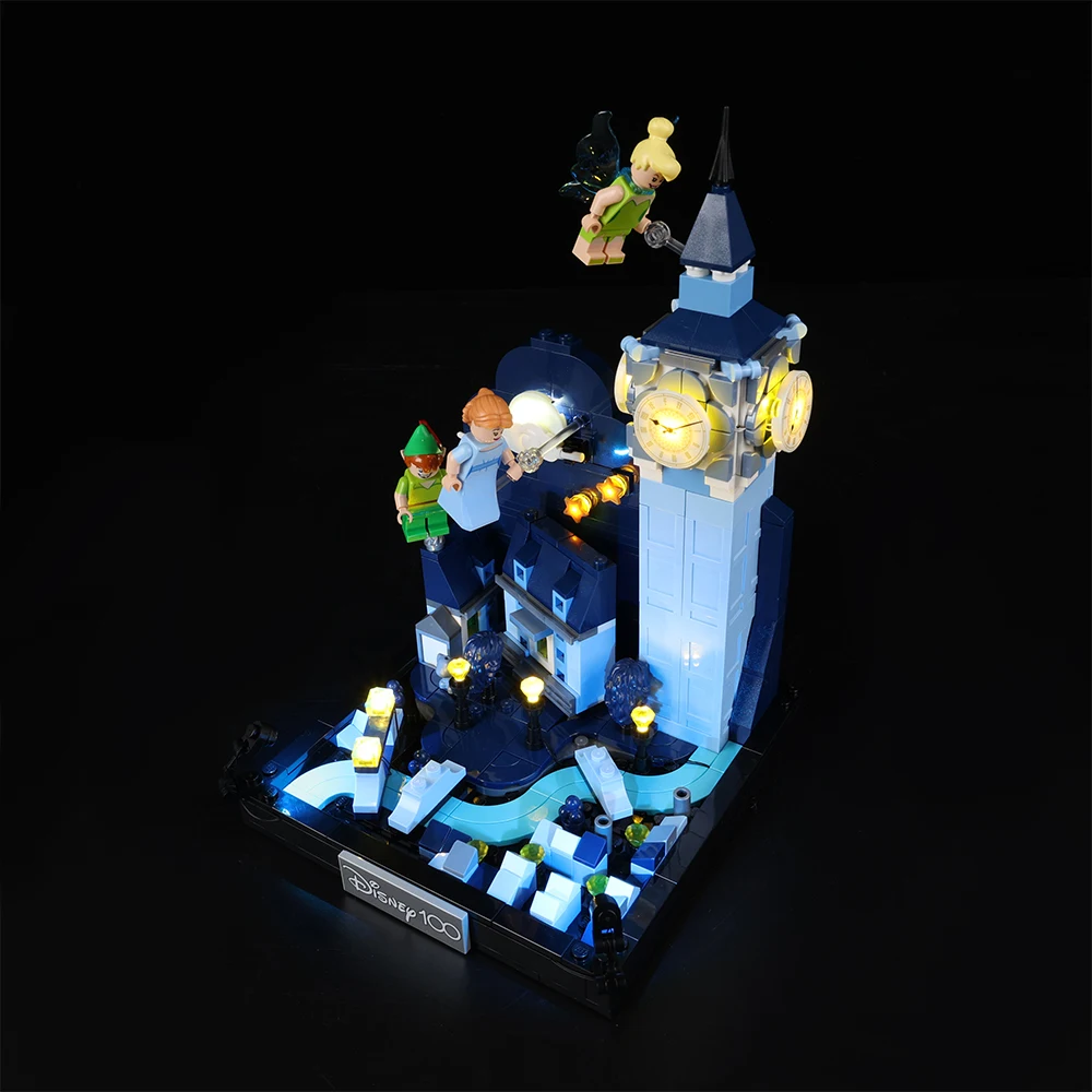 No Model LED Lighting Set Suitable for LEGO Peter Pan Wendys Flight Over London 43232(Excluding Building Blocks)