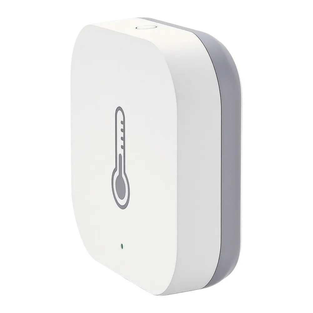 For Zigbee Wireless Temp Humidity Sensor Real Time Monitor Smart Home Compatible 1 Pack For Room Office Greenhouse