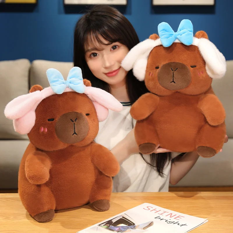 

Гарнитура Капибара, плюшевая имитация Капибары, аниме, пушистая игрушка, милая кукла, мягкие игрушки, мягкая кукла, плюшевый рождественский подарок, 40 см