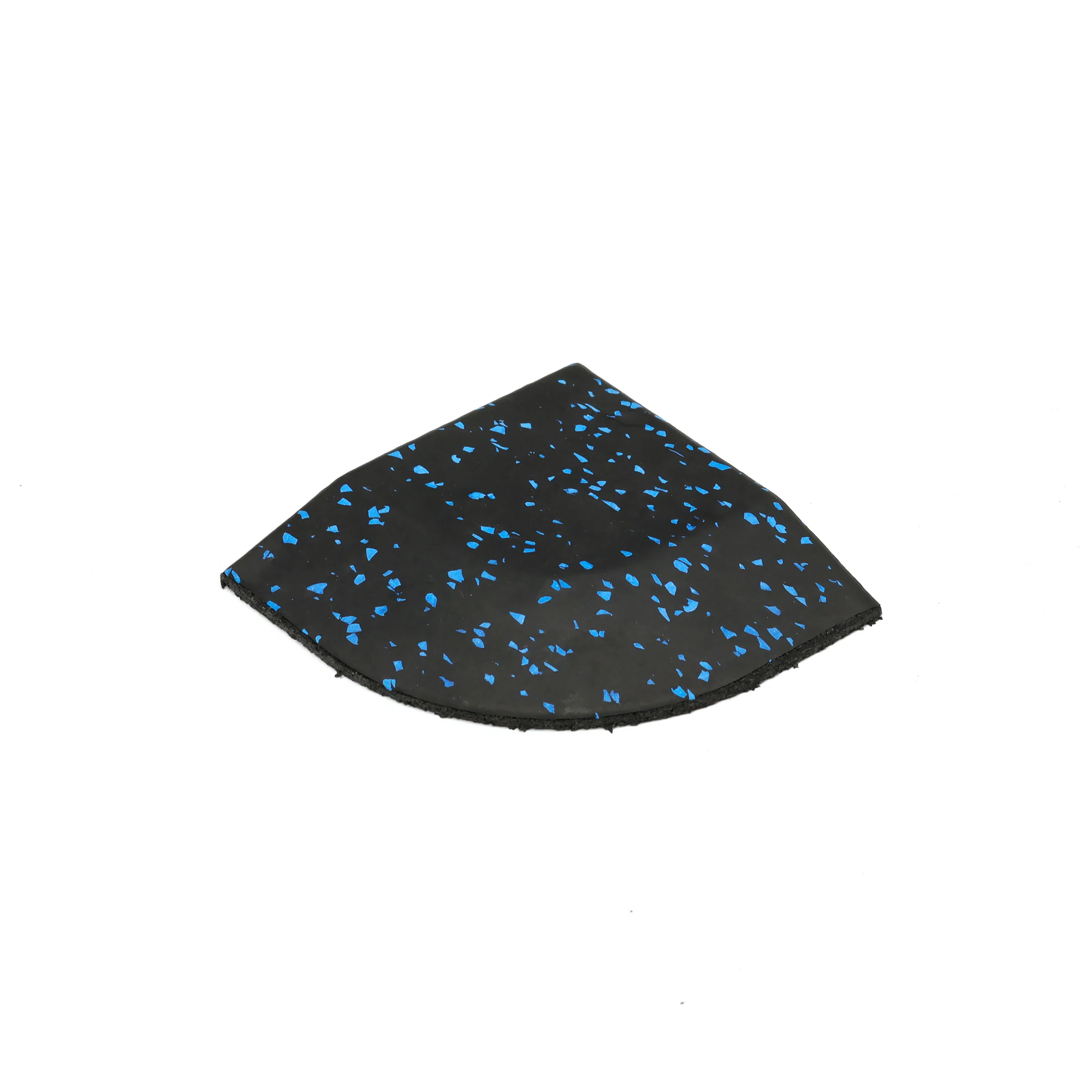 

Rubber Gym Floor Tile Interlocking 5.9x5.9 Inch Blue Black 0.8in/20mm Thick 2 Tiles (0.5 sq.ft) Anti-Slip Fitness Floor Mat