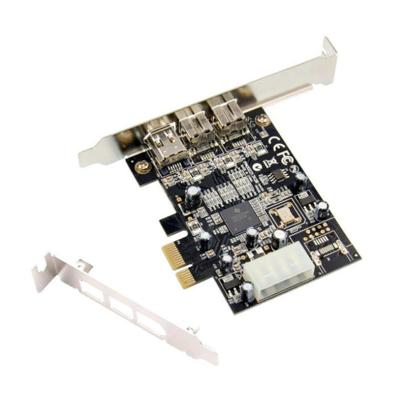 PCI Express PCI-E x1 to 3Port 1394 A+B Controller Card Add On Card For FireWire 800 IEEE 1394 B 2+1 Digital Camera Video Capture