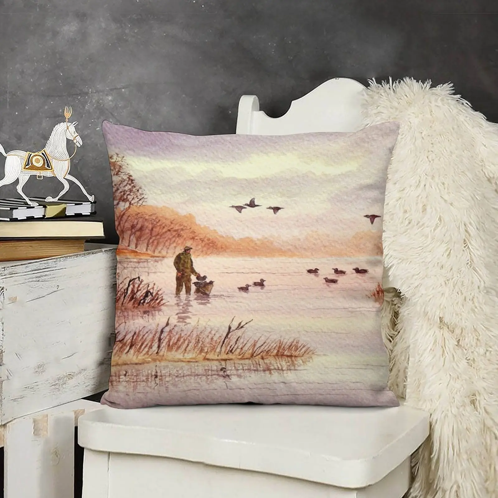 Setting Duck Decoys - Sudden Flyover II Throw Pillow Decorative Cushions For Luxury Sofa Christmas Covers For Cushions pillow