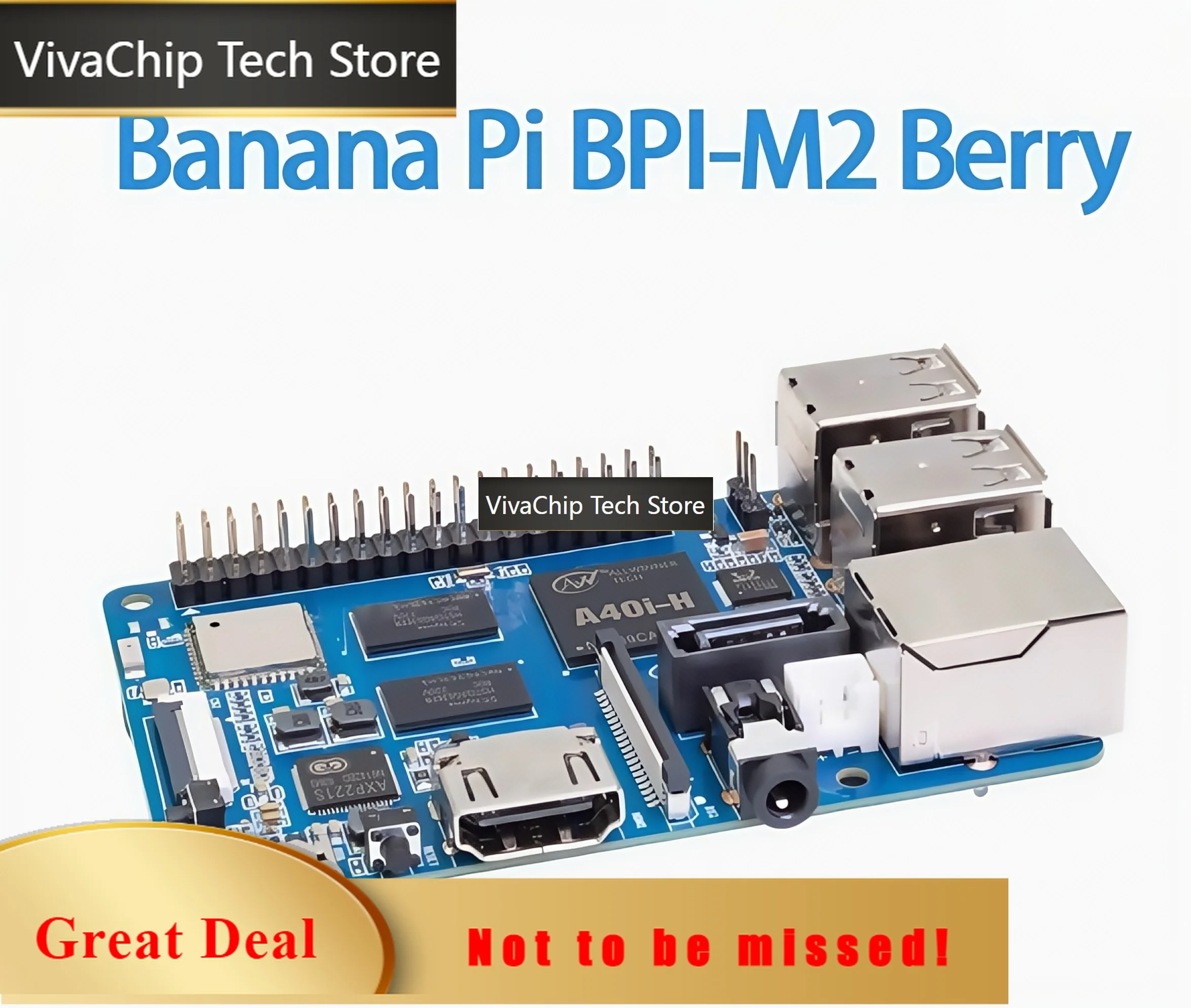VivaChip TechBanana PI BPI-M2 Berry Development Board Allwinner A40i Chip Design