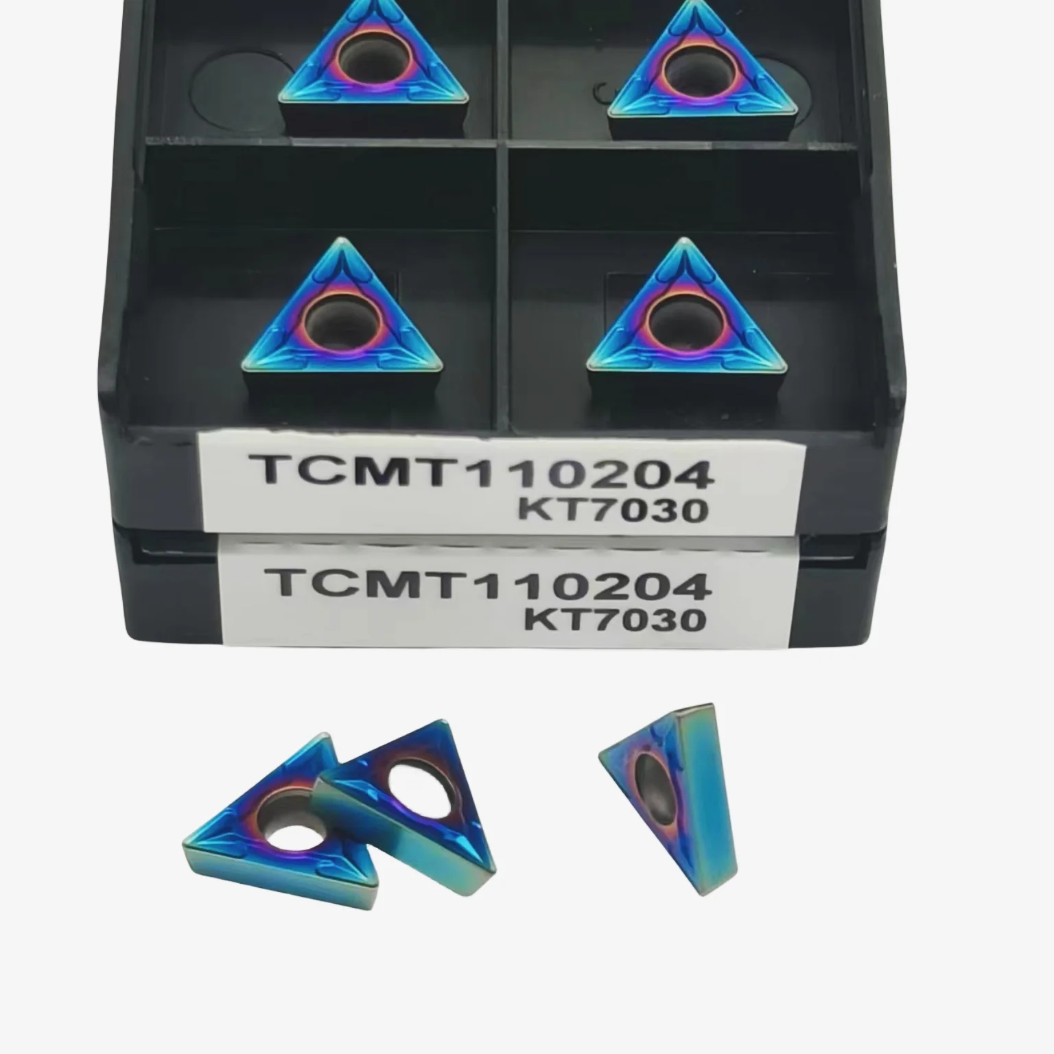 Carbide Turning Insert para aço inoxidável, CNC Lathe Cutter, Ferramentas de torneamento, TCMT110204 TCMT110208