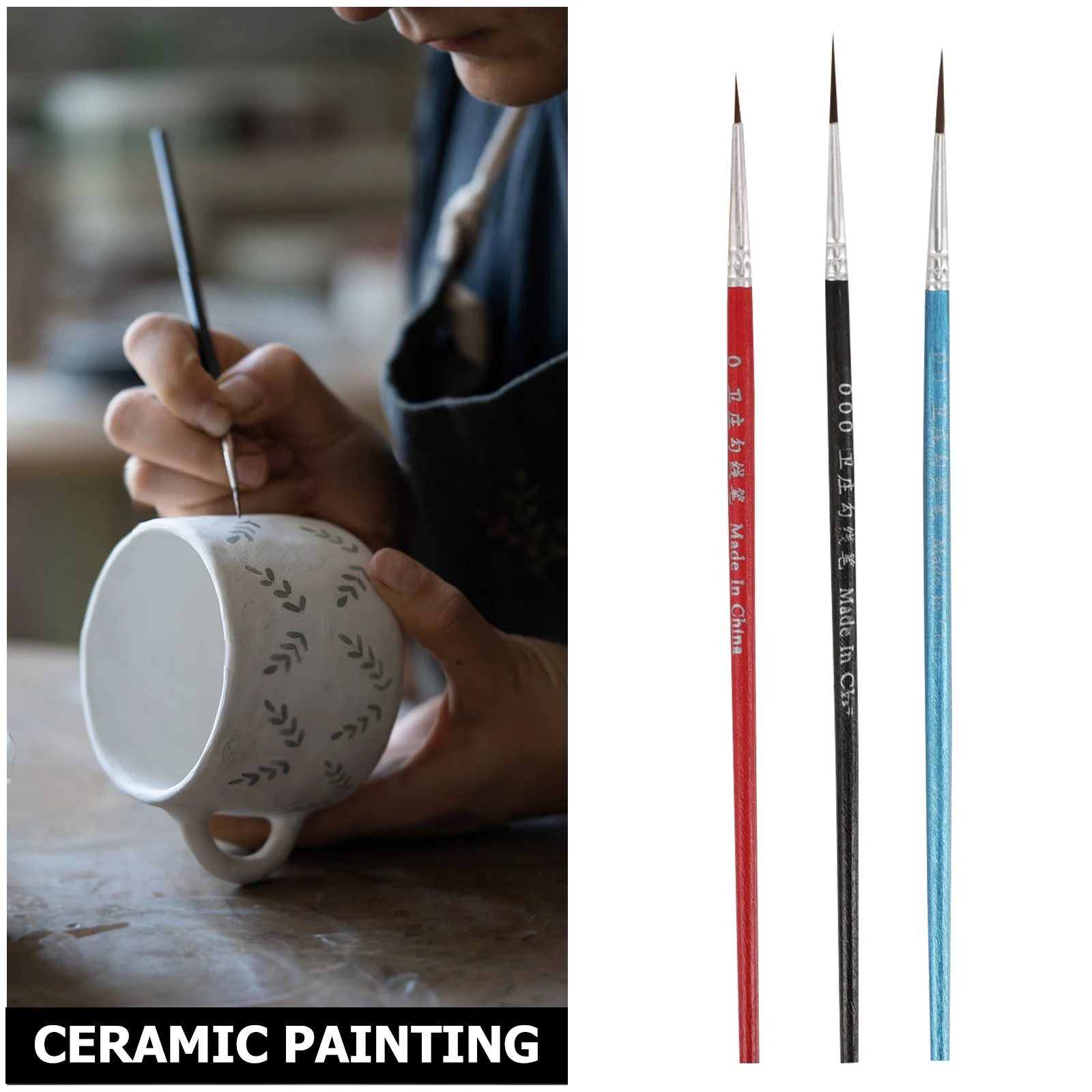 

30 Pcs Professional Oil Brush Set Paint Brushes Detail Fine Paintbrush Detailing
