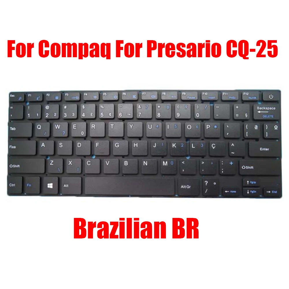 

Laptop Keyboard For Compaq For Presario CQ-25 Brazilian BR Black Without Frame New