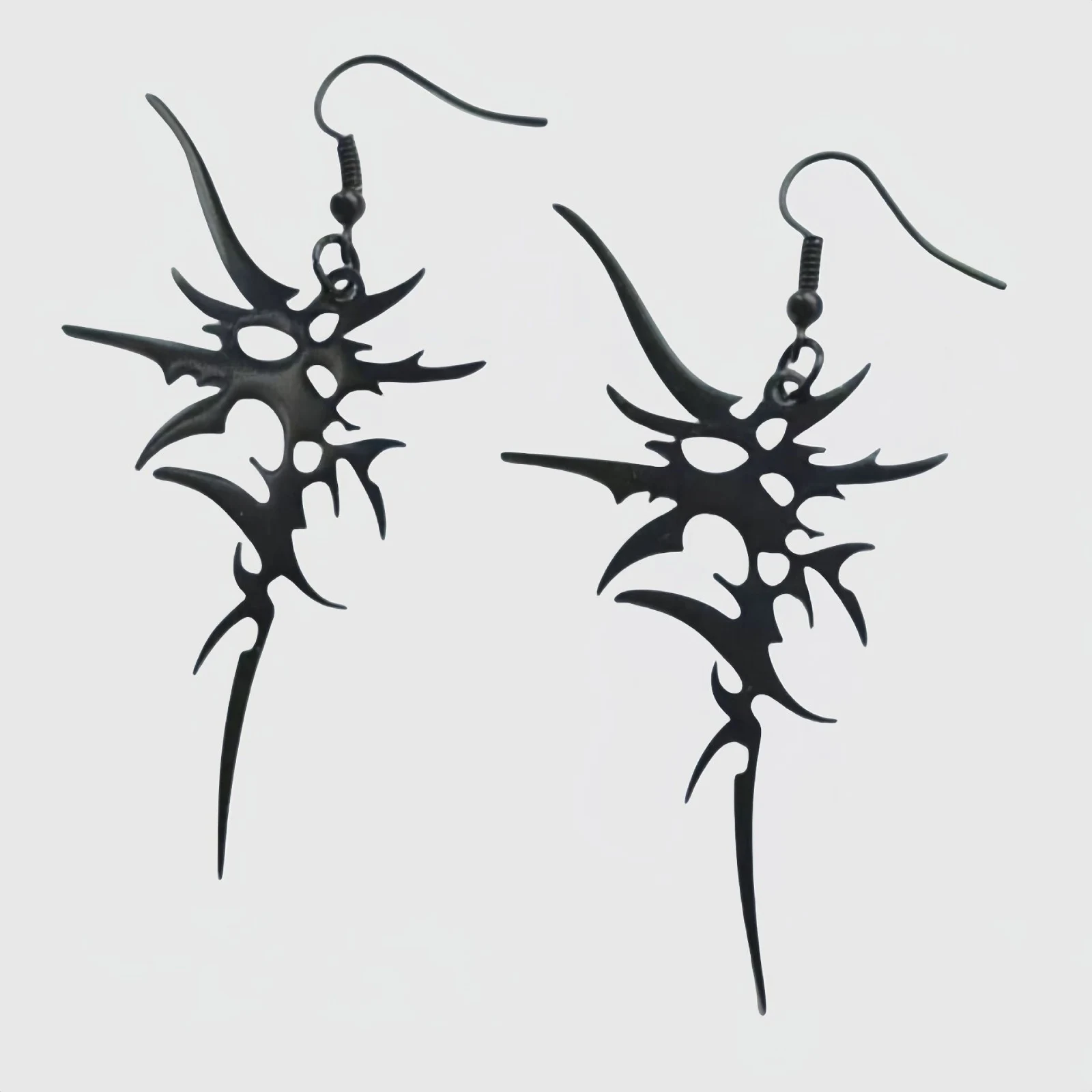 Gotische Stachel-Ohrhänger, Unregelmäßige Hängeohrringe, Punk-Grunge-Schmuck für Frauen, Hip-Hop-Party-Accessoires – Detail 4