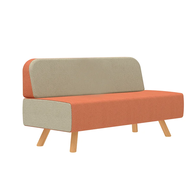 Custom size simple multi-person sofa set apartment home office school hospital silent cabin office furniture