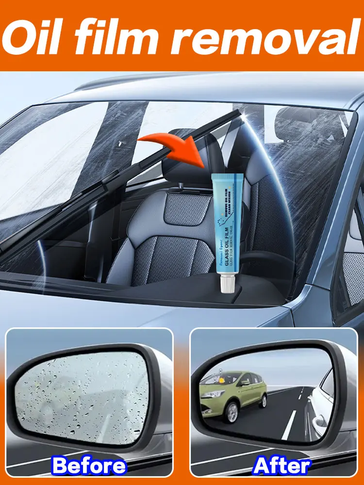 Glass Oil Film Removal Quickly For Cleaning Windows Windshield Car Auto Detailing