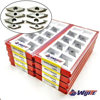 VCGT PCD CBN VCGT1103 VCGT1604 VBGT1604 VNGA1604 makine aletleri bakır ve alüminyum VBGT gibi demir dışı metaller için kullanılır