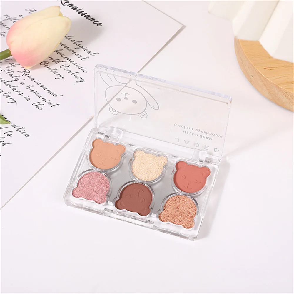 Dauer aller profession ellen Bären Lidschatten Palette Schimmer Lidschatten sechs Farben Lidschatten Palette mehrere Farben glatt