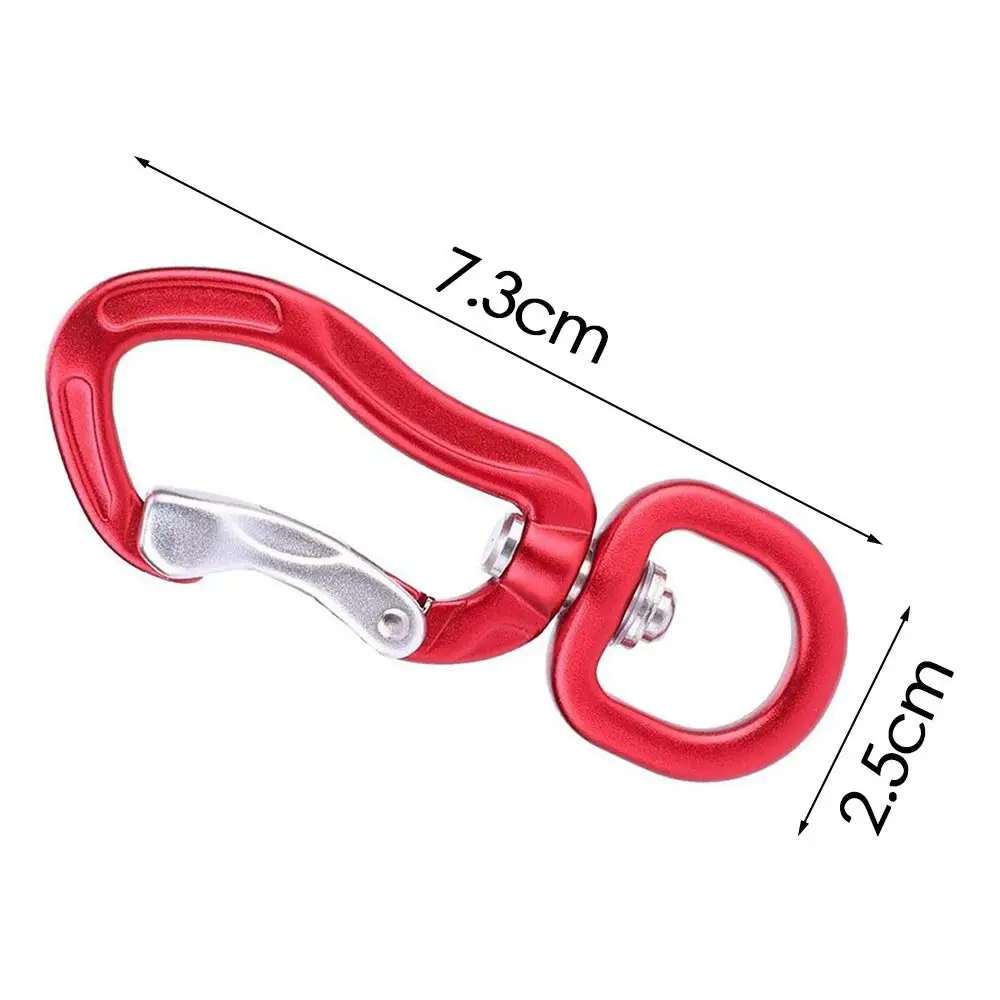 D شكل الملحقات الألومنيوم المهنية حلقة تسلق الأمن قفل رئيسي تسلق خطاف المفاتيح معدات الحماية تسلق الجبال #6