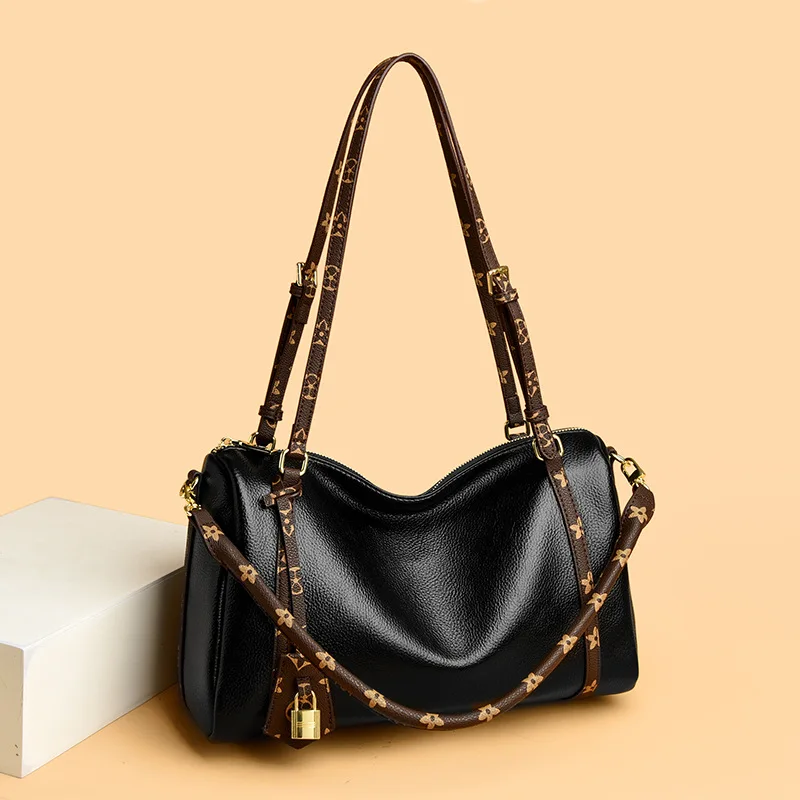 

Women's Versatile Commute Tote - 2024 New Vintage Spacious Leather Bag，Armpit Shoulder Crossbody